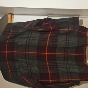Villager Women's Plaid Jacket in Red, Green, and Orange